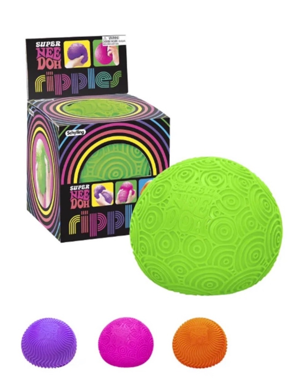 ๐ฅMega Super NeeDoh Ripples XL Purple Giant Sensory Squishy Fidget Ball - Picture 8 of 13